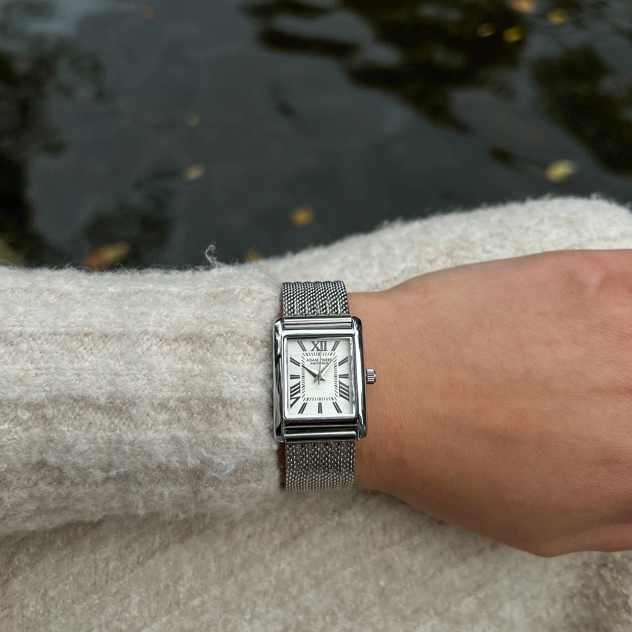 LILIANE - MESH BAND ZILVER