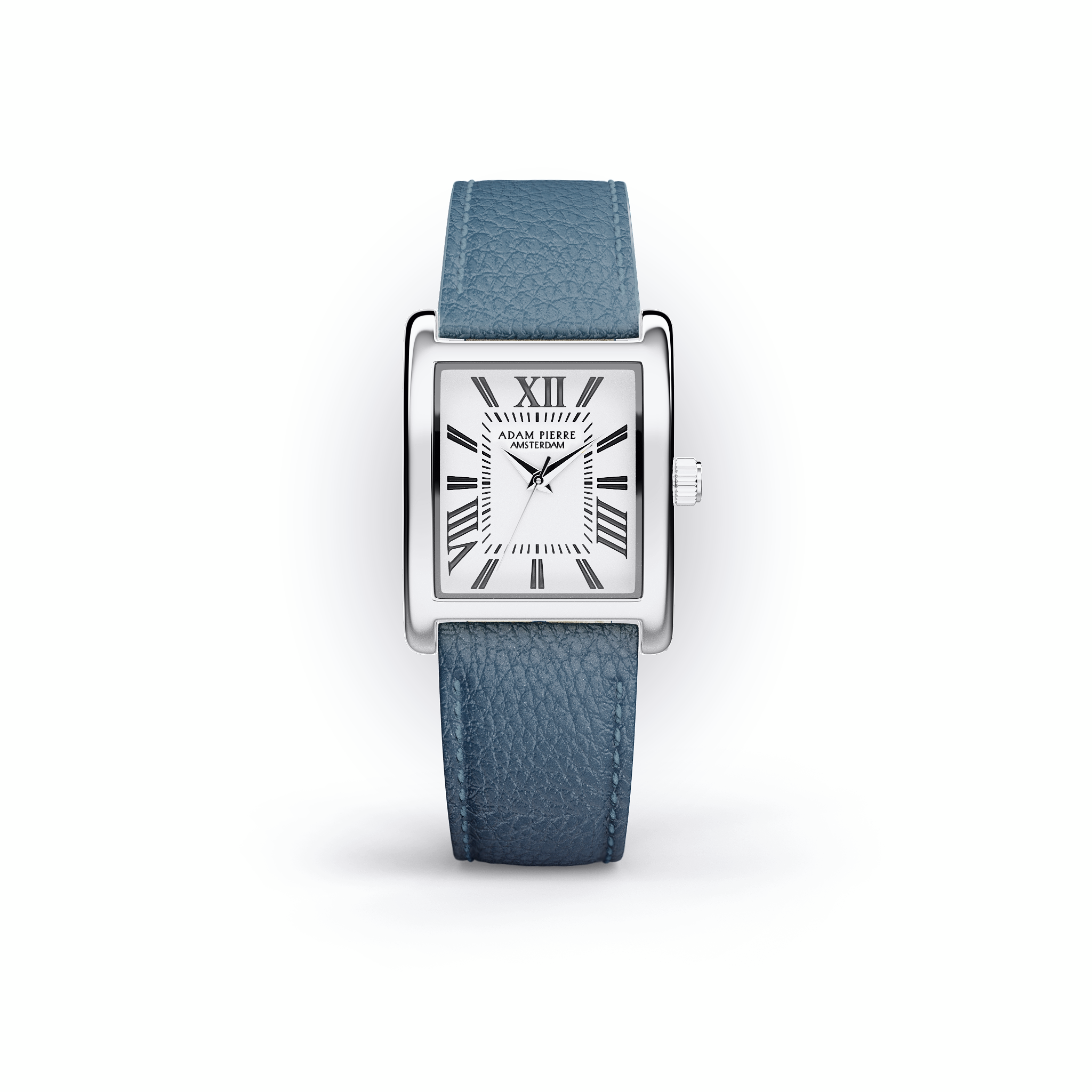 LILIANE - LEREN BAND BLAUW ZILVER