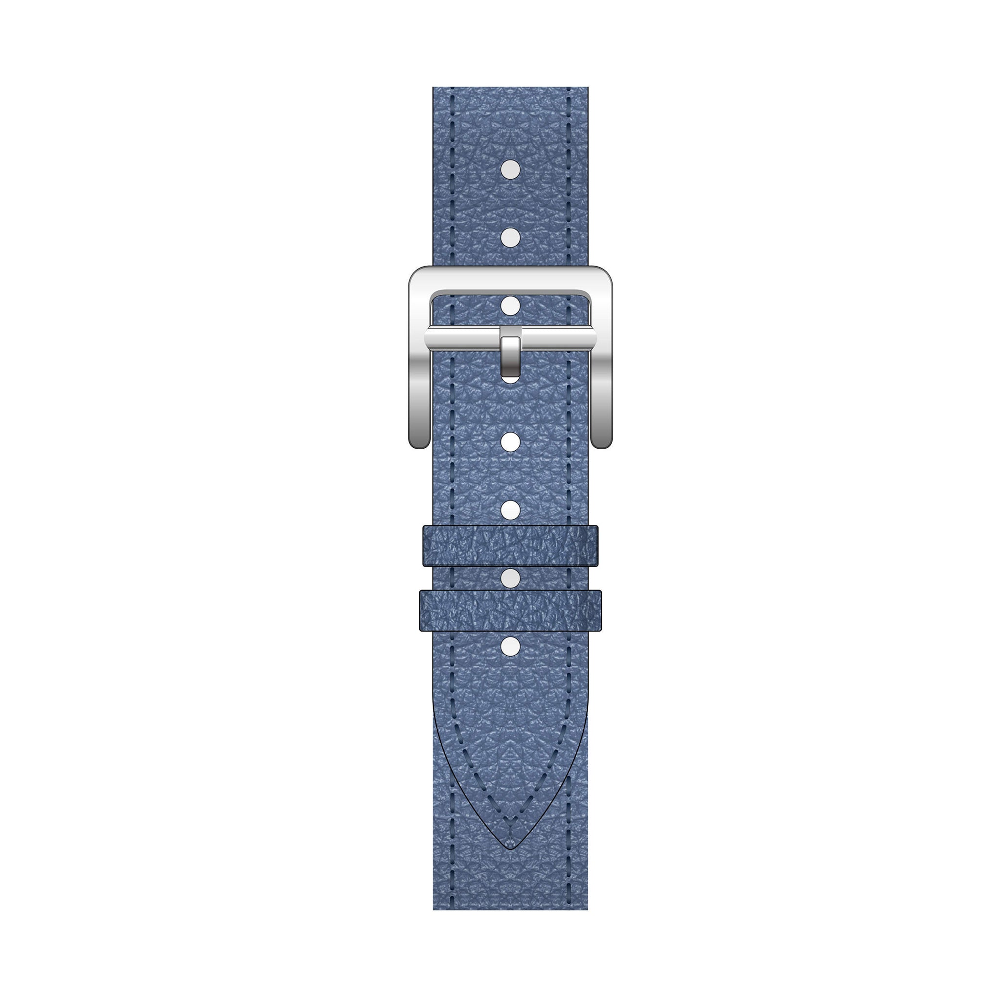 LILIANE - LEREN BAND BLAUW ZILVER