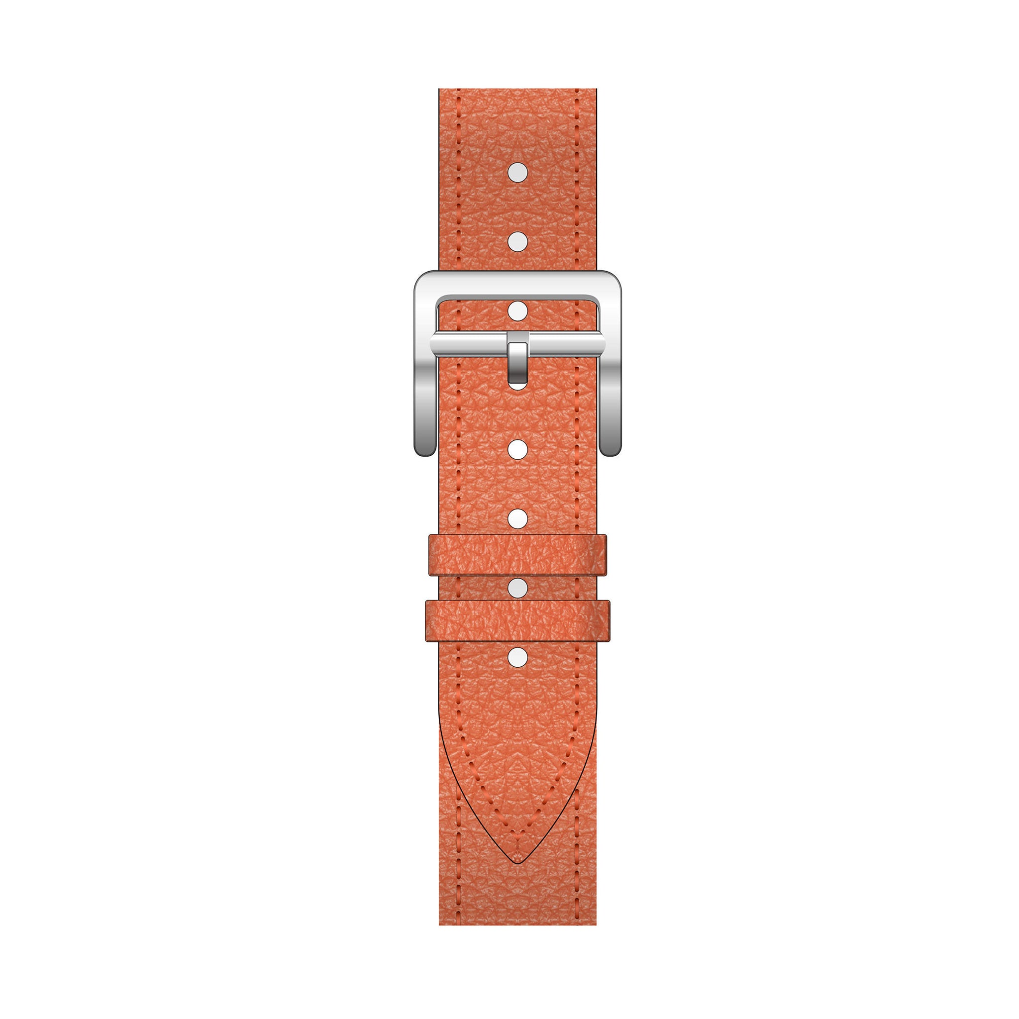 LILIANE - LEREN BAND ORANJE ZILVER